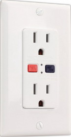 JR Products 15005 GFCI Electrical Outlet&#44; White