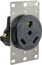 JR Products 30A Receptacle, 15075