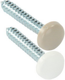JR Products 20415 Kappet Screws With Covers&#44; White&#44; 14/pk