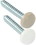 JR Products Kappet Screws With Covers&#44; White&#44; 14/pk, 20415, Price/EA