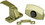 JR Products 20515 Gold Finish Privacy Latch for RV Interior Doors, Price/EA