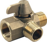JR Products 62245 3 Way Brass 1/2