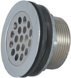 JR Products 9495-211-022 RV Shower Strainer with Grid, Locknut, Slipnut & Rubber & Plastic Washer