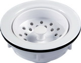 JR Products RV Sink Strainer with Pop Up Stopper, 95275