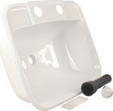 JR Products 95351 White Molded RV Lavatory Bathroom Sink