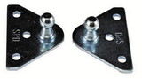 JR Products Gas Spring Mounting Brackets - Flat, 2/pk