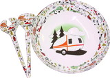 Camp Casual CC-003 RV Camping Outdoor Dinnerware Serving Bowl & Servers
