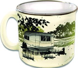 JR Products Camp Casual CC004PR Mug, Paws and Relax