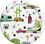 JR Products Camp Casual CC007R8 Eco-Friendly Paper Snack Plates, Road Trip, Price/EA