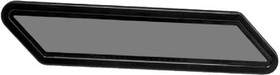 Beckson PF128 Newport Parallelogram Fixed Port&#44; Black Body&#44; Smoked Lens (2 Per Box), PF128BS
