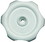 RV Designer H715 Wind Knob, 1/2", White, Price/EA