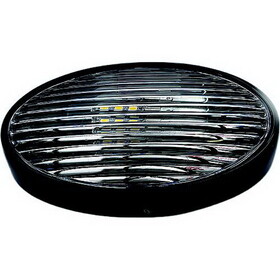 RV Designer L860 Led Light Oval Porch Blk .097A On/Off Switch, 6.25 X3.4 X2 2-Wire