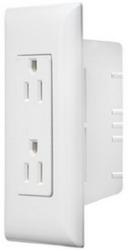 Rv Designer S831 Ac "Self Contained" Contemporary Dual Outlet&#44; Speedwire With Cover Plate (Rv_Designer)