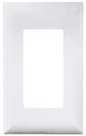 RV Designer Contemporary Cover Plate Only&#44; White, S849