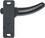 RV Designer T525 RV Right Hand Low Gloss Black Screen Door Latch, Price/EA