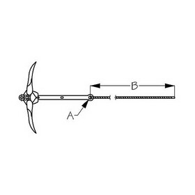 Sea-Dog 318003K11 Folding Anchor Kit - Economy