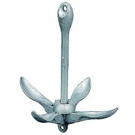 Sea-Dog 318005 Galvanized Folding 14" Anchor - 1/2" Diameter - 7' to 10' Chain Length - Fits 5' to 14' Boats