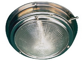 Sea-Dog 400190-1 SeaDog 4001901 Stainless Steel Dome Light&#44; 12V with On/Off Switch&#44; 5-1/2" Dia.