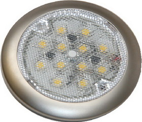 Sea-Dog 401666-1 SeaDog 401666 Stainless 12 LED 12V Surface Mount Low Profile 100 Lumens Task Light with On / Off Switch