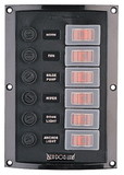 Sea-Dog 424116-1 SeaDog 424116 Splash Gard Vertical 6 Gang Rocker Switch Panel, 6-1/2