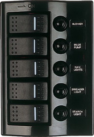 Sea-Dog 425800-1 Wave Rocker Switch Breaker Panel (Sea-Dog)