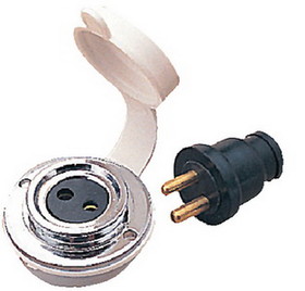 Sea-Dog 426142-1 SeaDog 4261421 Chrome Brass Polarized Cable Outlet & Plug