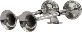 Sea-Dog 431620-1 SeaDog 431620 Compact 7 Amp 112 DB 12V Dual 16" Trumpet Horn Stamped 304 Stainless