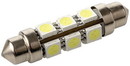 Sea-Dog 442431-1 SeaDog 442431 Nickel Plated Brass 4 LED White Lights 12.8V .4 Watt All Around Festoon