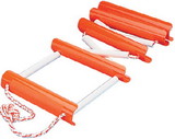 Sea-Dog 582501-1 SeaDog 582501 Portable Emergency 5 Step Boarding Ladder, High-Visibility Orange Polycarbonate & Nylon Rope