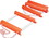 Sea-Dog 582501-1 SeaDog 582501 Portable Emergency 5 Step Boarding Ladder&#44; High-Visibility Orange Polycarbonate & Nylon Rope, Price/EA