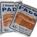 Western Pacific Trading 35000 Bronze Wool Pads, Fine 3/Pack