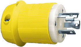 Hubbell HBL26CM11 Yellow 30A 125V Twist Lock Insulgrip Plug