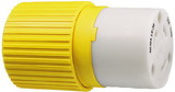 Hubbell HBL305CRC Yellow 30A 125V Connector Body