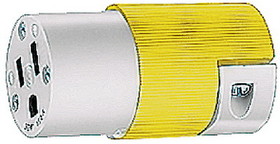 Hubbell HBL52CM69CYellow 15A 125V Connector Body