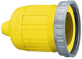 Hubbell HBL60CM33 Yellow Seal-Tite Cover for 26CM13 Connector Body