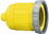Hubbell HBL60CM33 Yellow Seal-Tite Cover for 26CM13 Connector Body, Price/EA