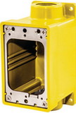 Hubbell HBL60CM83A Thermoplastic FD Box, Yellow