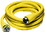 Hubbell HBL61CM42 Yellow 50A 125/250V Vinyl Jacketed Pre Wired 25' Shore Power Cable Set, Price/EA