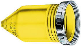 Hubbell HBL77CM15 Yellow Seal-Tite Cover & Stainless Steel Sealing Ring for Connector Body