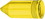 Hubbell HBL77CM17 Yellow Seal-Tite Cover for Weatherproofing Connector Bodies, Price/EA