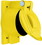 Hubbell HBL77CM74WO Yellow Valox Carbonate Lift Cover Plate for Weatherproofing 50A Receptacles, Price/EA
