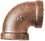 Brass Fittings 44124 Bronze Reducing Elbow 1/2X3/8, Price/EA