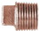 Brass Fittings 44653 Bronze Square Head Plug&#44; 1/2", Price/EA