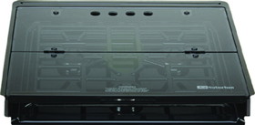 Suburban 3087A Bi-Fold Flush Mount Glass Cover, 3-Burner Slide-In, Black