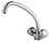 Scandvik 10438P 10438 Chrome Plated Brass Galley Mixer With High-Reach Swivel Spout&#44; Standard Knob, Price/EA