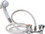 Scandvik 14117 Euro Shower Kit&#44; White Sprayer With White Hose and Triangle Knobs, Price/EA
