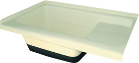 Icon 00473 Sit In Step Tub, Left Hand, Colonial White