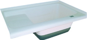 Icon 00475 Sit In Step Tub, Right Hand, Colonial White