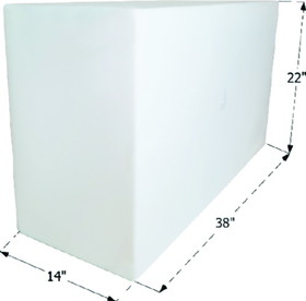 Icon 12453 Fresh Water Replacement Tank Only, 50 Gal.