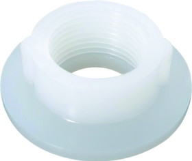 Icon 14171 Fresh Water Tank Raised Threaded Spin Weld Fitting, 3/4" White